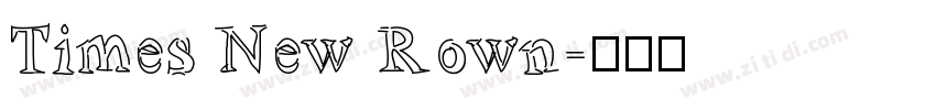Times New Rown字体转换